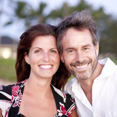 Smiling Middle Aged Couple